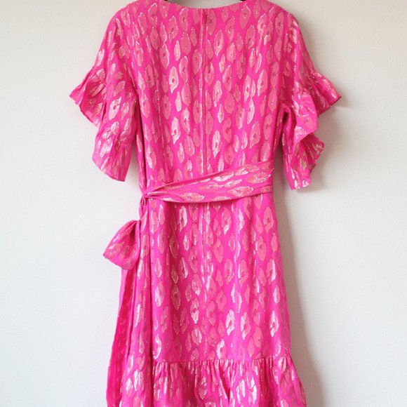Lilly Pulitzer Darlah Silk Wrap Dress - Picture 9 of 11